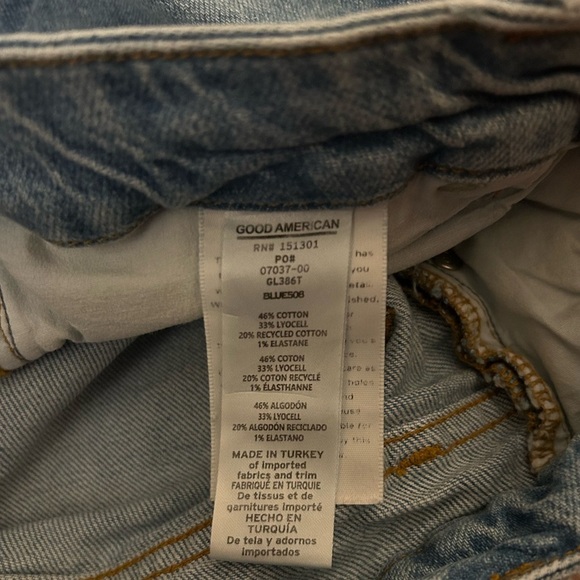 Good American Straight Leg Jeans - Light Blue - Picture 4 of 4